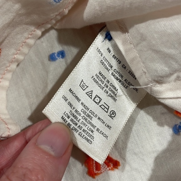 Anthropologie Maeve Miette Teepee Embroidered Button Down Shirt - Picture 10 of 10